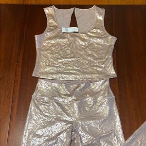 Bebe Gold Floral Patterned Fabric